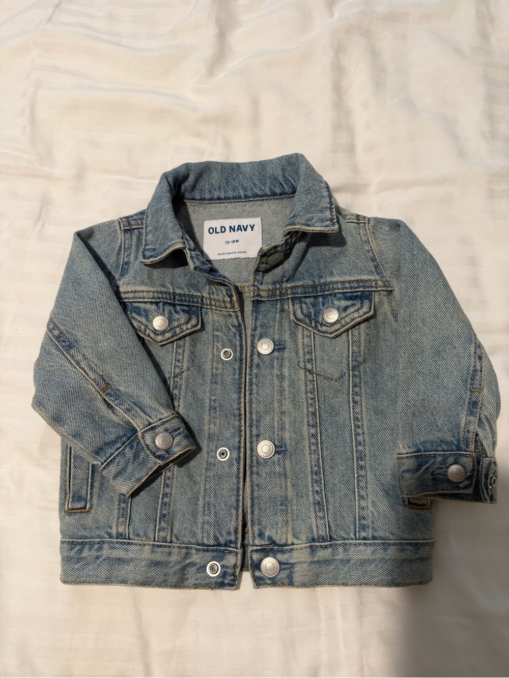 Old Navy Light Wash Kids Denim Jacket - Pale Blue
